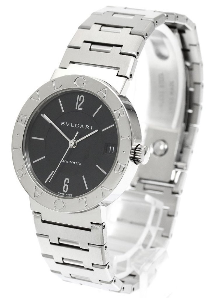 Bvlgari Bvlgaribvlgari Bb33ss Date Black Dial Automatic Mens Watch943342